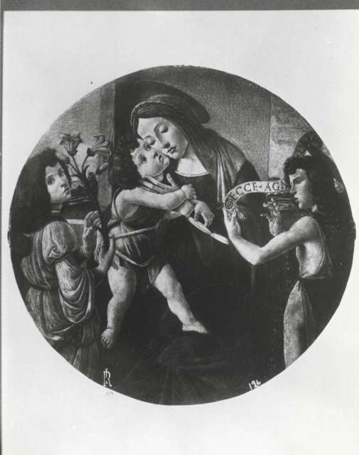 Foto Reali — Filipepi Alessandro - scuola - sec. XV - Madonna con Bambino, san Giovannino e un angelo — insieme